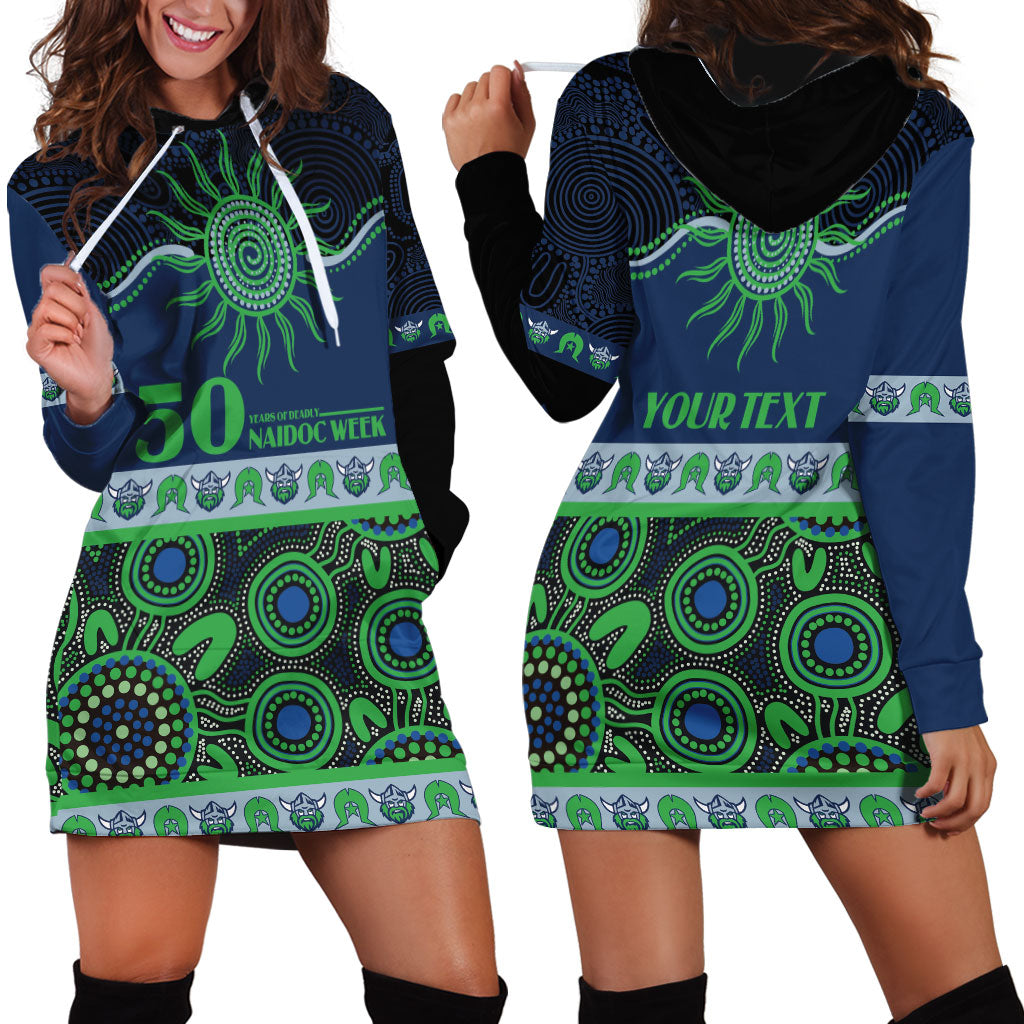 Raiders NAIDOC Week Personalised Hoodie Dress Aboriginal Torres Strait Islanders Vibe