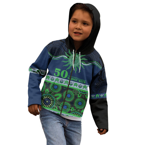 Raiders NAIDOC Week Personalised Kid Hoodie Aboriginal Torres Strait Islanders Vibe