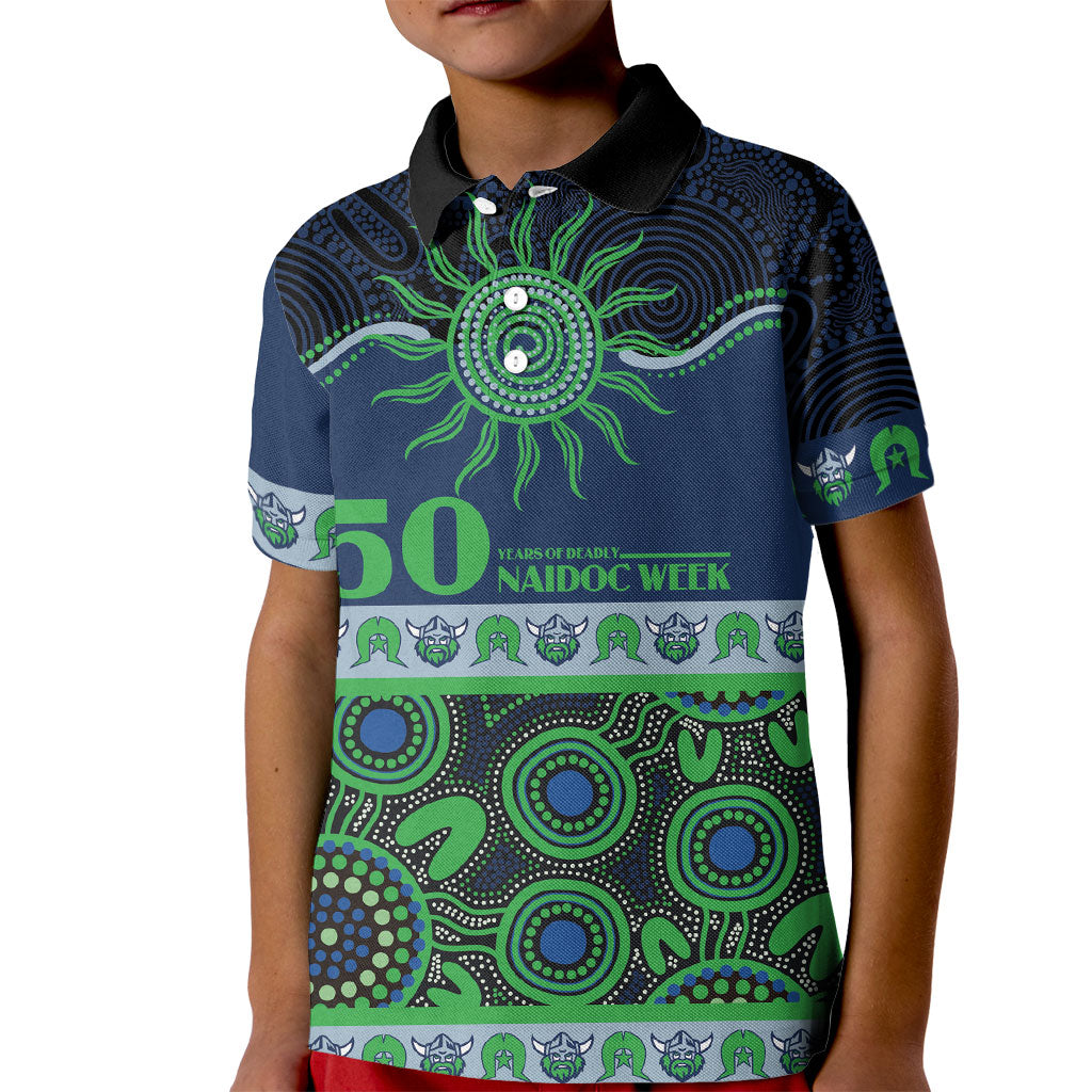 Raiders NAIDOC Week Personalised Kid Polo Shirt Aboriginal Torres Strait Islanders Vibe