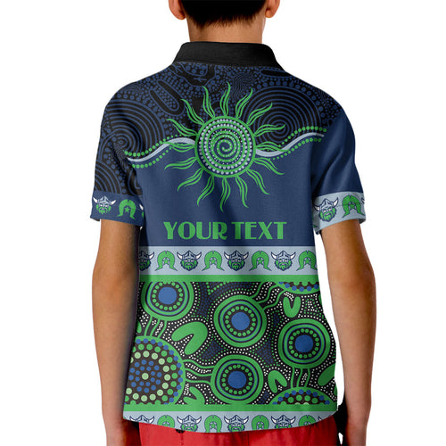 Raiders NAIDOC Week Personalised Kid Polo Shirt Aboriginal Torres Strait Islanders Vibe