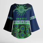 Raiders NAIDOC Week Personalised Kimono Sleeve Blouse Aboriginal Torres Strait Islanders Vibe