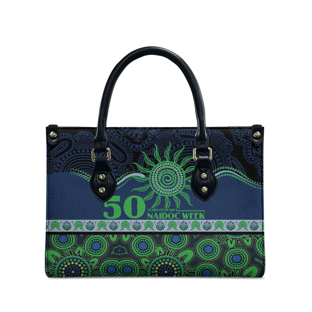 Raiders NAIDOC Week Leather Bag Aboriginal Torres Strait Islanders Vibe