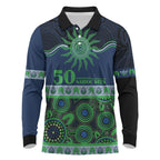 Raiders NAIDOC Week Personalised Long Sleeve Polo Shirt Aboriginal Torres Strait Islanders Vibe