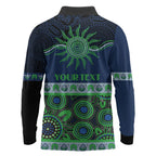 Raiders NAIDOC Week Personalised Long Sleeve Polo Shirt Aboriginal Torres Strait Islanders Vibe