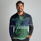 Raiders NAIDOC Week Personalised Long Sleeve Polo Shirt Aboriginal Torres Strait Islanders Vibe