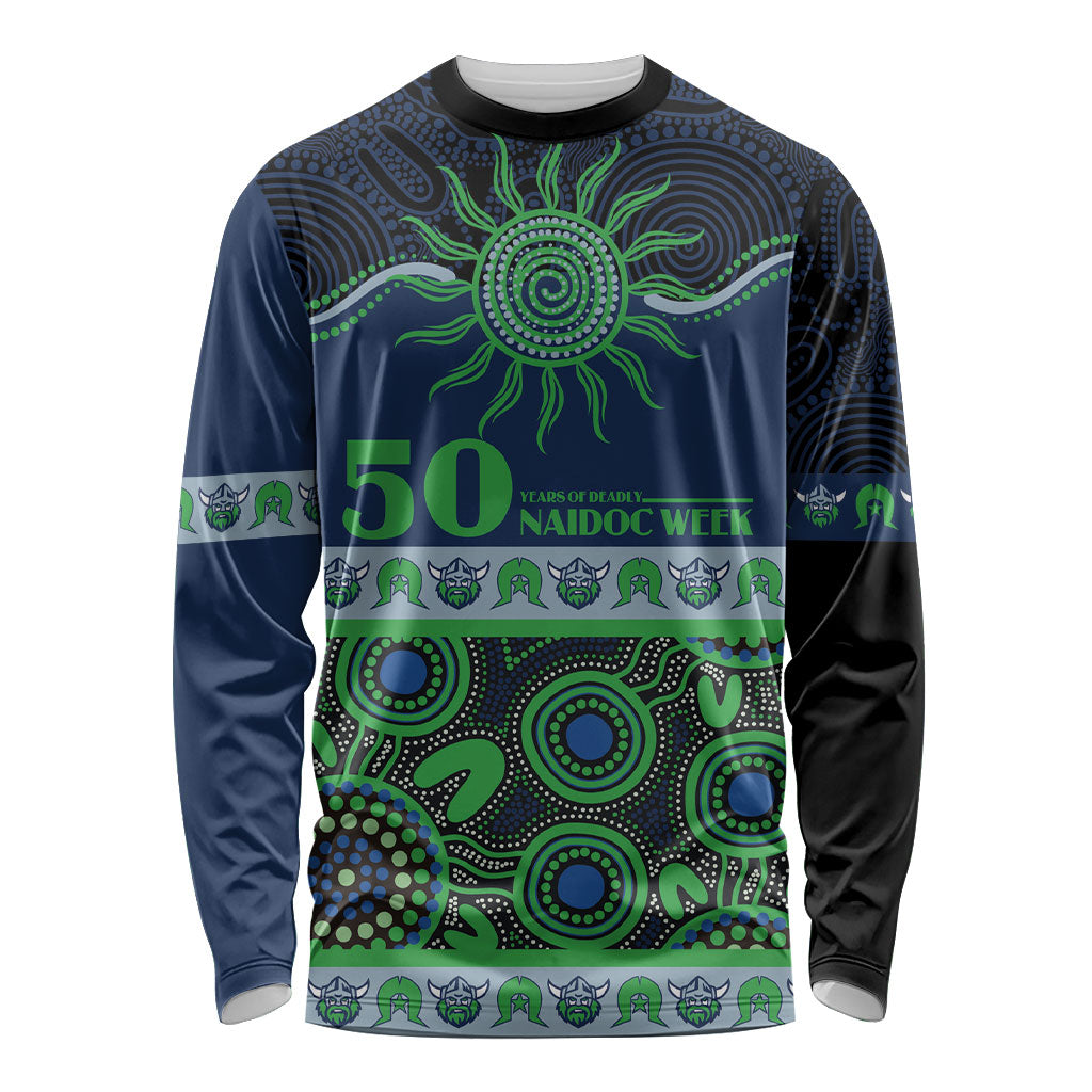 Raiders NAIDOC Week Personalised Long Sleeve Shirt Aboriginal Torres Strait Islanders Vibe