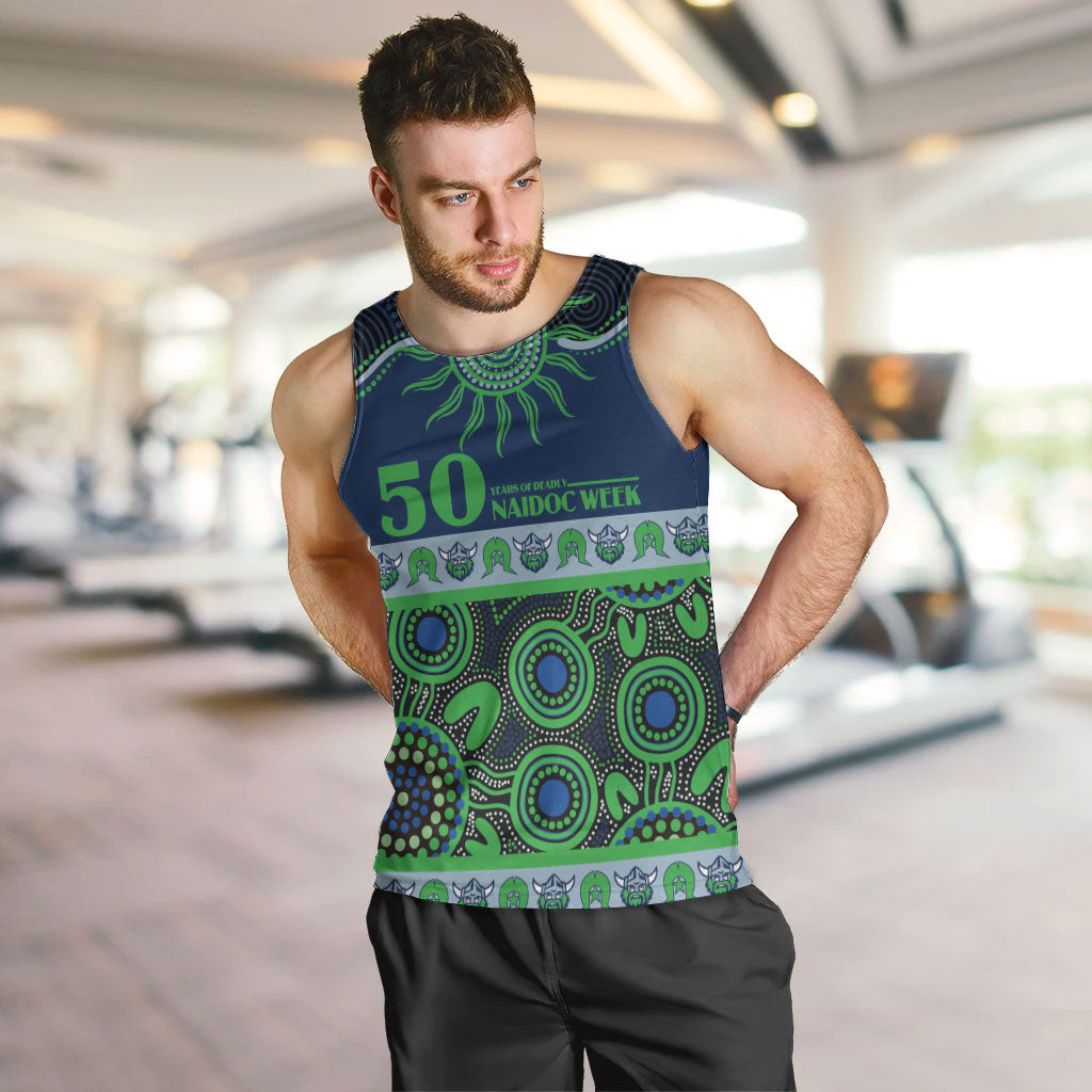 Raiders NAIDOC Week Personalised Men Tank Top Aboriginal Torres Strait Islanders Vibe