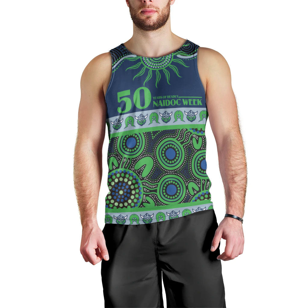 Raiders NAIDOC Week Personalised Men Tank Top Aboriginal Torres Strait Islanders Vibe