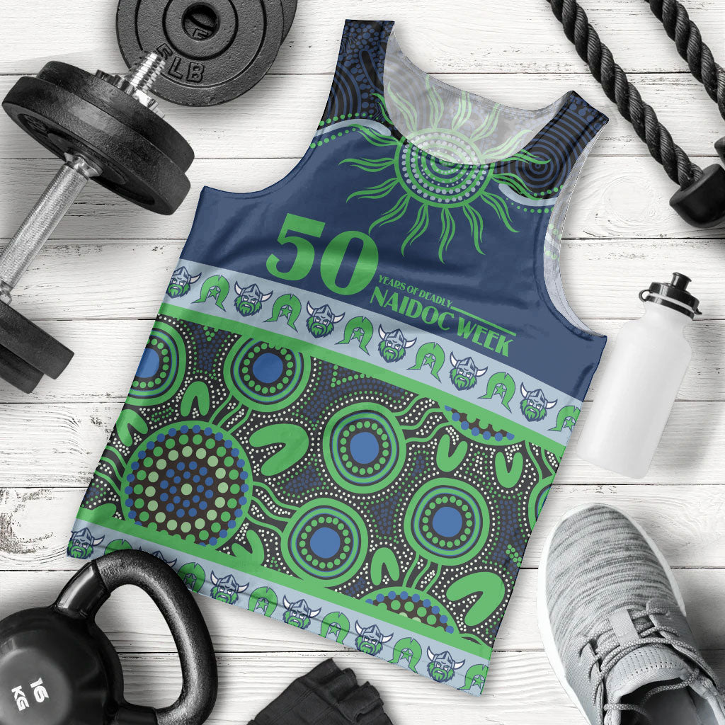 Raiders NAIDOC Week Personalised Men Tank Top Aboriginal Torres Strait Islanders Vibe