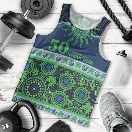 Raiders NAIDOC Week Personalised Men Tank Top Aboriginal Torres Strait Islanders Vibe