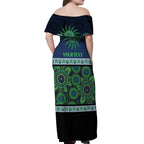 Raiders NAIDOC Week Personalised Off Shoulder Maxi Dress Aboriginal Torres Strait Islanders Vibe