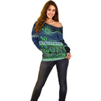 Raiders NAIDOC Week Personalised Off Shoulder Sweater Aboriginal Torres Strait Islanders Vibe
