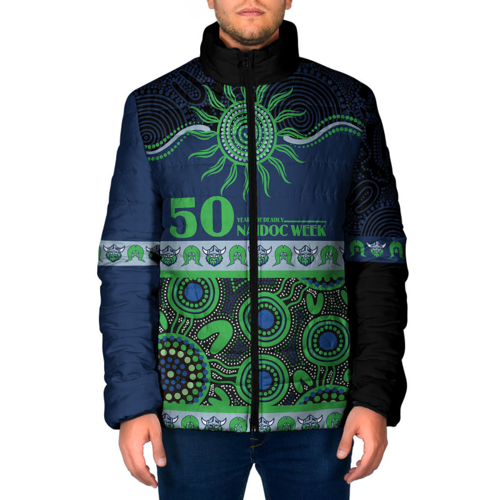 Raiders NAIDOC Week Personalised Padded Jacket Aboriginal Torres Strait Islanders Vibe