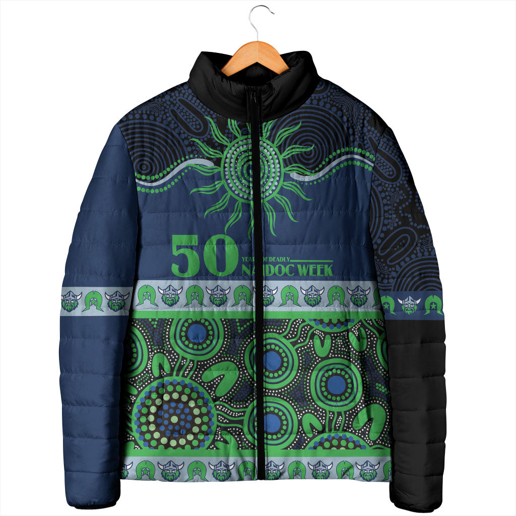 Raiders NAIDOC Week Personalised Padded Jacket Aboriginal Torres Strait Islanders Vibe