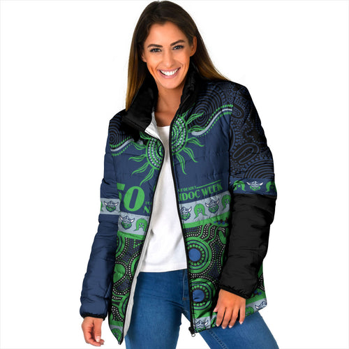 Raiders NAIDOC Week Personalised Padded Jacket Aboriginal Torres Strait Islanders Vibe