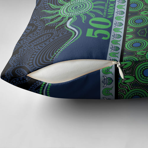 Raiders NAIDOC Week Pillow Cover Aboriginal Torres Strait Islanders Vibe