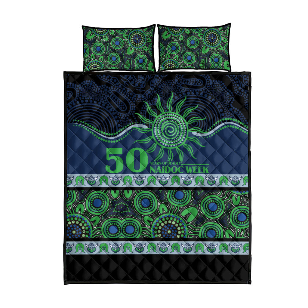 Raiders NAIDOC Week Quilt Bed Set Aboriginal Torres Strait Islanders Vibe