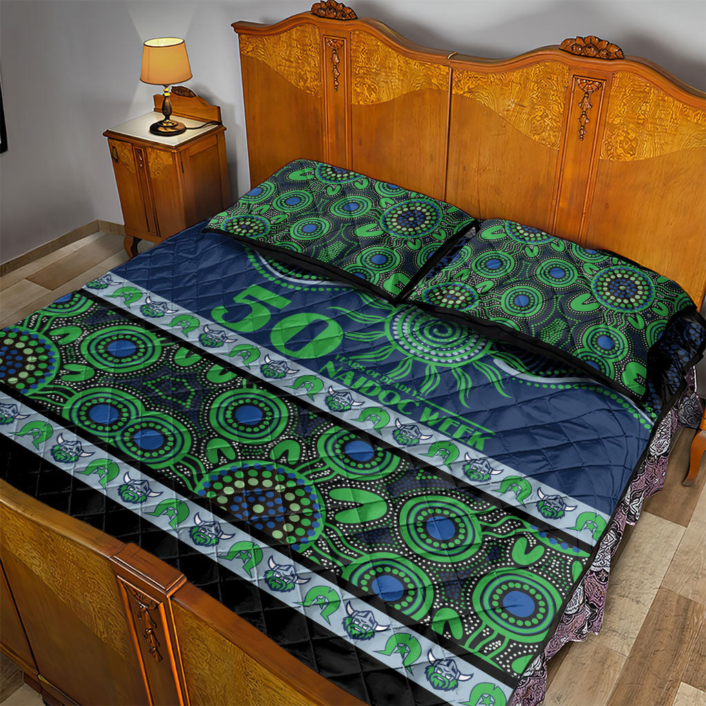 Raiders NAIDOC Week Quilt Bed Set Aboriginal Torres Strait Islanders Vibe