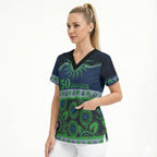 Raiders NAIDOC Week Personalised Scrub Top Aboriginal Torres Strait Islanders Vibe