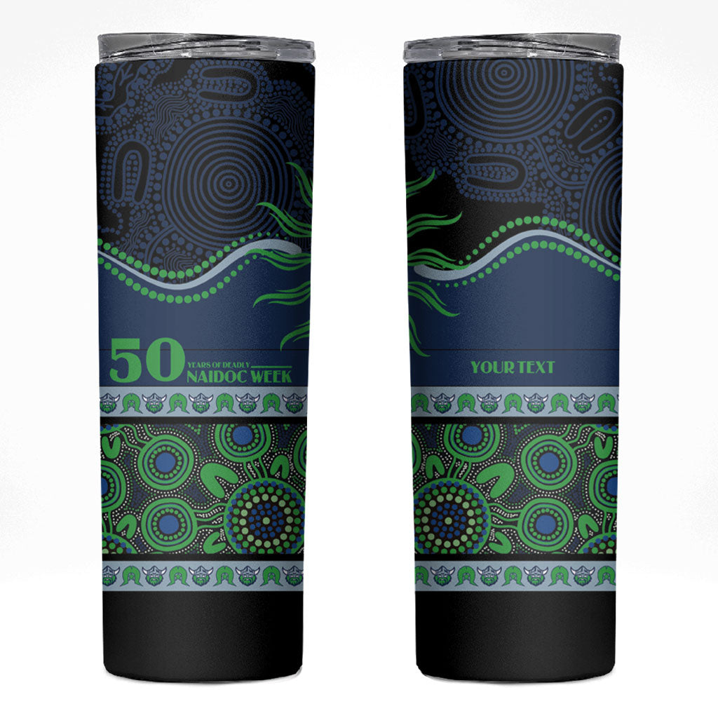 Raiders NAIDOC Week Personalised Skinny Tumbler Aboriginal Torres Strait Islanders Vibe