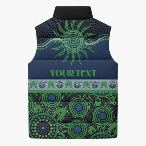 Raiders NAIDOC Week Personalised Sleeveless Puffer Jacket Aboriginal Torres Strait Islanders Vibe