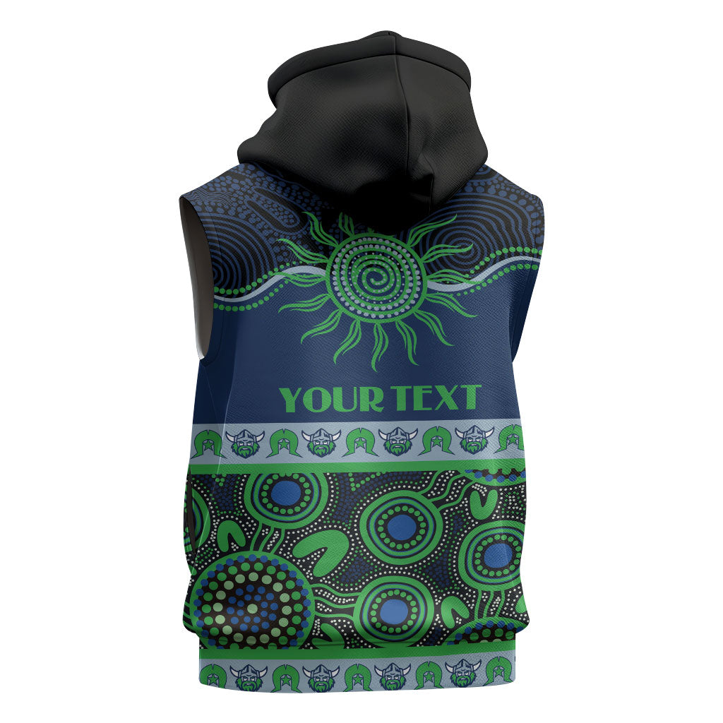 Raiders NAIDOC Week Personalised Sleeveless Zip Hoodie Aboriginal Torres Strait Islanders Vibe