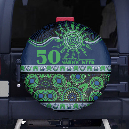 Raiders NAIDOC Week Spare Tire Cover Aboriginal Torres Strait Islanders Vibe