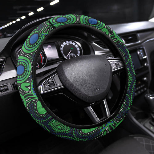Raiders NAIDOC Week Steering Wheel Cover Aboriginal Torres Strait Islanders Vibe