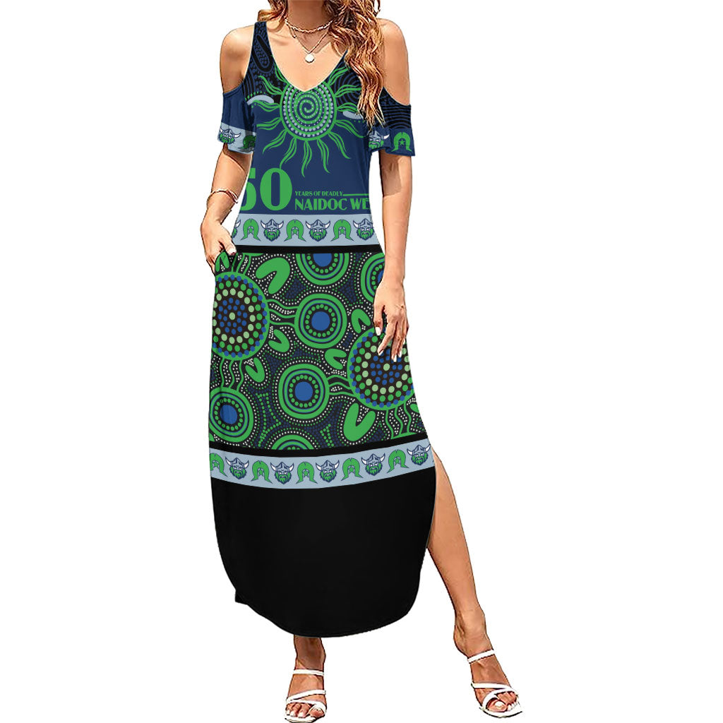 Raiders NAIDOC Week Personalised Summer Maxi Dress Aboriginal Torres Strait Islanders Vibe