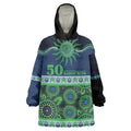 Raiders NAIDOC Week Personalised Wearable Blanket Hoodie Aboriginal Torres Strait Islanders Vibe