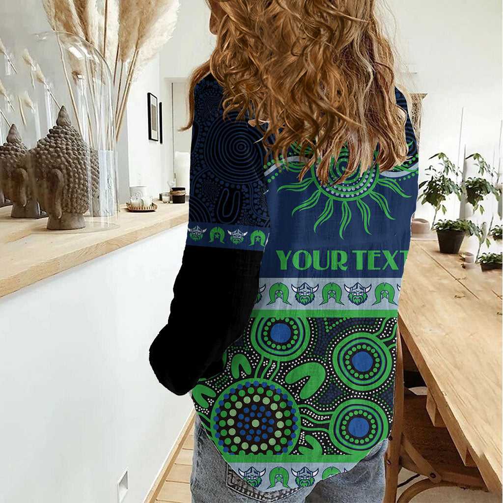 Raiders NAIDOC Week Personalised Women Casual Shirt Aboriginal Torres Strait Islanders Vibe