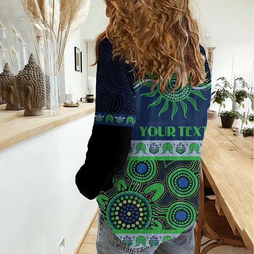 Raiders NAIDOC Week Personalised Women Casual Shirt Aboriginal Torres Strait Islanders Vibe