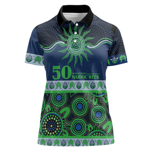 Raiders NAIDOC Week Personalised Women Polo Shirt Aboriginal Torres Strait Islanders Vibe