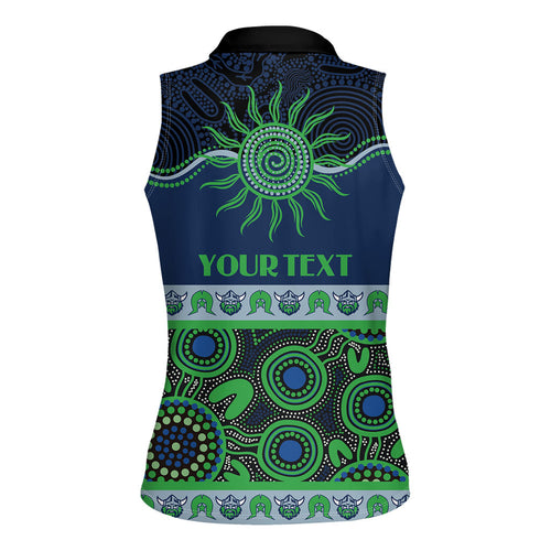 Raiders NAIDOC Week Personalised Women Sleeveless Polo Shirt Aboriginal Torres Strait Islanders Vibe