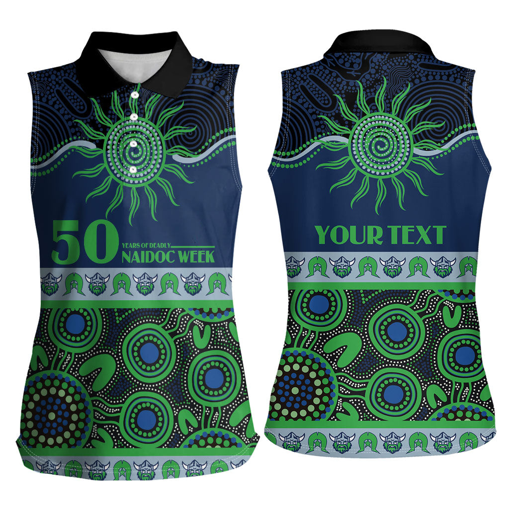 Raiders NAIDOC Week Personalised Women Sleeveless Polo Shirt Aboriginal Torres Strait Islanders Vibe