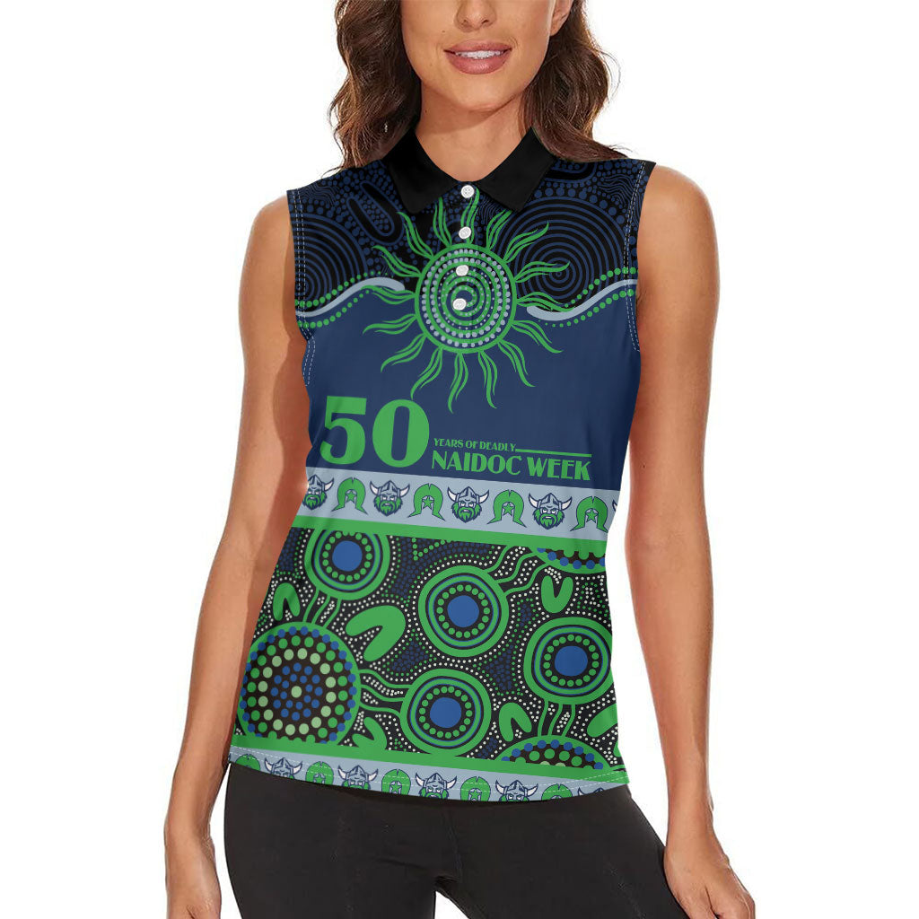 Raiders NAIDOC Week Personalised Women Sleeveless Polo Shirt Aboriginal Torres Strait Islanders Vibe