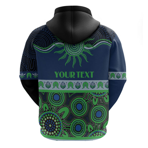 Raiders NAIDOC Week Personalised Zip Hoodie Aboriginal Torres Strait Islanders Vibe
