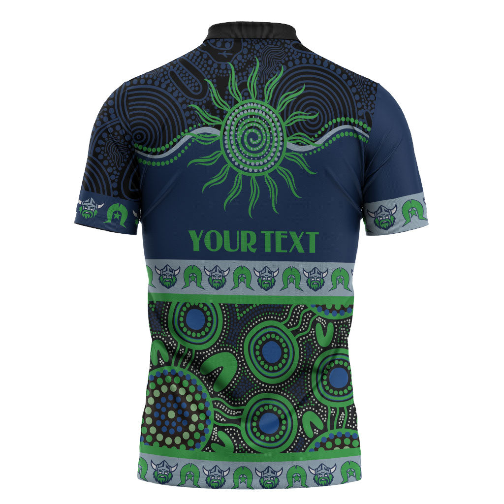 Raiders NAIDOC Week Personalised Zipper Polo Shirt Aboriginal Torres Strait Islanders Vibe
