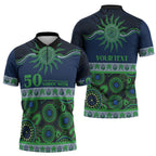 Raiders NAIDOC Week Personalised Zipper Polo Shirt Aboriginal Torres Strait Islanders Vibe