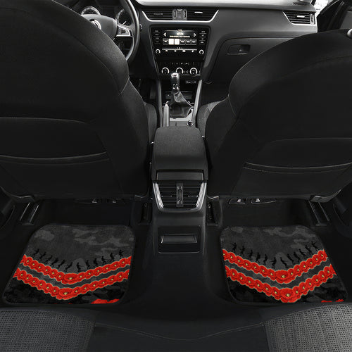 Custom Magpies Football Car Mats ANZAC Lest We Forget