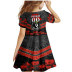 Custom Magpies Football Family Matching Mermaid Dress and Hawaiian Shirt ANZAC Lest We Forget