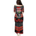Custom Magpies Football Family Matching Puletasi and Hawaiian Shirt ANZAC Lest We Forget