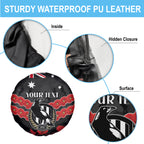 Custom Magpies Football Spare Tire Cover ANZAC Lest We Forget