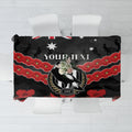 Custom Magpies Football Tablecloth ANZAC Lest We Forget
