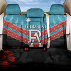 Custom Port Adelaide Power Football Back Car Seat Cover ANZAC Lest We Forget