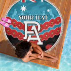 Custom Port Adelaide Power Football Beach Blanket ANZAC Lest We Forget