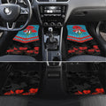 Custom Port Adelaide Power Football Car Mats ANZAC Lest We Forget