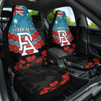 Custom Port Adelaide Power Football Car Seat Cover ANZAC Lest We Forget