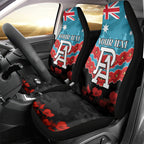 Custom Port Adelaide Power Football Car Seat Cover ANZAC Lest We Forget