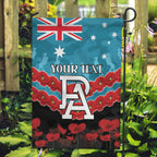 Custom Port Adelaide Power Football Garden Flag ANZAC Lest We Forget